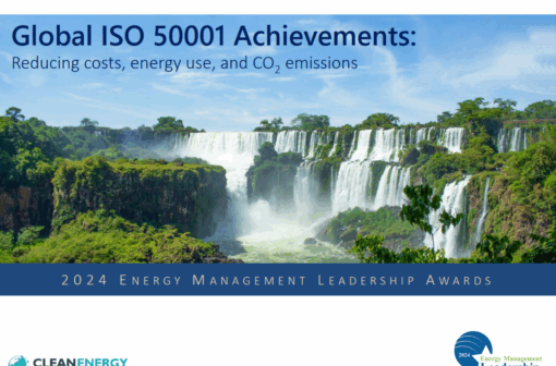 2024 Energy Management Leadership Awards: Global ISO 50001 Achievements